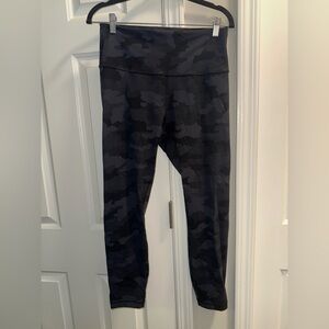 lululemon athletica Black Camo Leggings